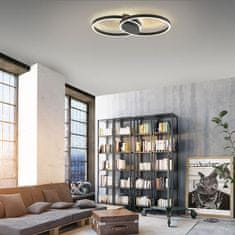 PAUL NEUHAUS PAUL NEUHAUS Q-MARKO LED stropné svietidlo Smart Home čierna kruhové stropné svietidlo ZigBee RGB plus 2700-5000K