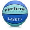 Basketbalová lopta METEOR LAYUP veľ.3 modrá D-381