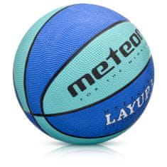 Basketbalová lopta METEOR LAYUP veľ.3 modrá D-381