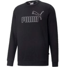 Puma Mikina čierna 182 - 187 cm/L Ess Elevated Crew FL