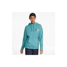 Puma Mikina tyrkysová 170 - 175 cm/M Swxp Graphic Hoodie TR