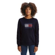 Tommy Hilfiger Mikina tmavomodrá 158 - 162 cm/XS Regular Flag Cnk