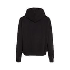 Calvin Klein Mikina čierna 158 - 162 cm/XS Monologo Hoodie