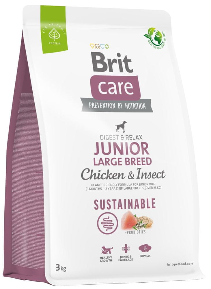 Brit Care Dog Sustainable Junior Large Breed, 3 kg