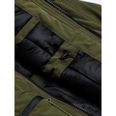 OMBRE Pánska bunda zimná prešívaná JASON khaki MDN16289 L