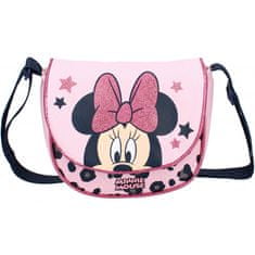 Vadobag Dievčenská taška cez rameno Minnie Mouse s trblietavou mašľou - Disney