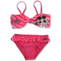 SETINO Dievčenské dvojdielne plavky L.O.L. Surprise - tm. růžové