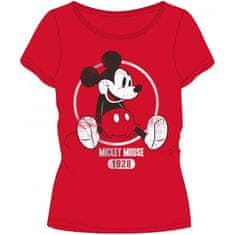 E plus M Dámske tričko s krátkym rukávom Disney - Mickey Mouse 1928 Červená XS