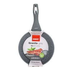 Banquet Panvica s nepriľnavým povrchom GRANITE Grey 20 cm, súprava 4 ks