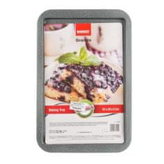 Banquet plech plytký s nepriľnavým povrchom GRANITE 43 x 29 x 2 cm, súprava 3 ks