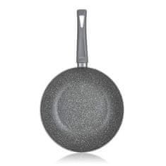 Banquet Panvica WOK s nepriľnavým povrchom GRANITE PR 28 x 8 cm, indukcia, súprava 4 ks