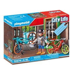 Playmobil Servis bicyklov , Život v meste, 45 dielikov, 70674