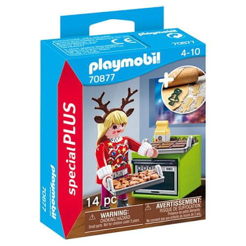 Playmobil Vianočné pečenie , Figúrky, 14 dielikov, 70877