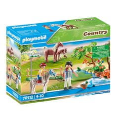 Playmobil Jazda na poníkovi , Jazdecký dvor, 55 dielikov, 70512