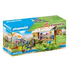 Playmobil Pony kaviareň , Jazdecký dvor, 77 dielikov, 70519