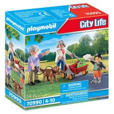 Playmobil Starí rodičia s vnukom , Život v meste, 14 dielikov, 70990