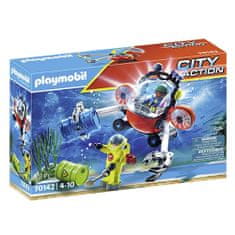 Playmobil Ponorka a nebezpečný odpad , Záchranári, 58 dielikov, 70142