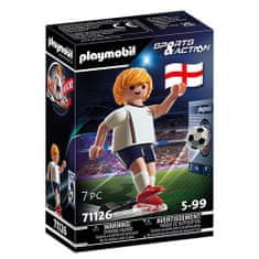 Playmobil Futbalista Anglicka , Šport a akcia, 7 dielikov, 71126