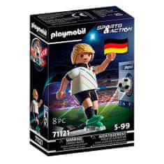 Playmobil Futbalista Nemecka , Šport a akcia, 8 dielikov, 71121