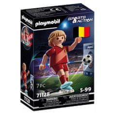 Playmobil Futbalista Belgicka , Šport a akcia, 7 dielikov, 71128