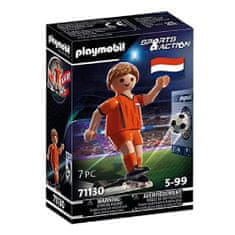 Playmobil Futbalista Holandska , Šport a akcia, 7 dielikov, 71130