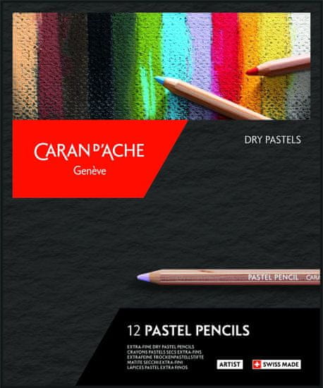 Caran´d Ache Umelecké pastely v ceruzke, suché, 12 farieb, 788.312