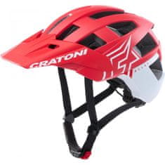 Cratoni Prilba AllSet Pro - červeno-biela mat - veľkosť S-M (54-58 cm)