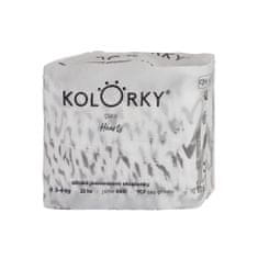 KOLORKY DAY - srdce - S (3 - 6 kg) - 25 ks - jednorázové eko plienky