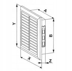 Awenta Vetracia mriežka T40GR T40 140x140 grafit