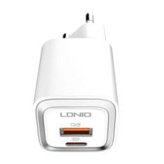 LDNIO LDNIO A2318M MFi sieťová nabíjačka, USB-C+USB, USB-C na Lightning 20W