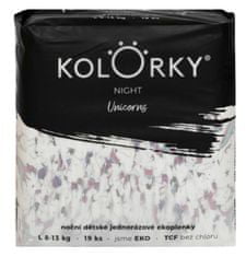 KOLORKY NIGHT - L (8-13 kg) - 19 ks - nočné jednorázové eko plienky