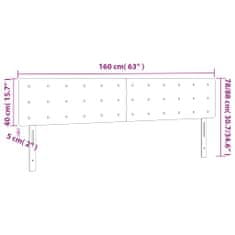 Vidaxl Čelá postele 2 ks tmavosivé 80x5x78/88 cm zamat