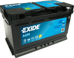 Exide AGM 82Ah Autobatéria Start-Stop 12V , 800A , EK820