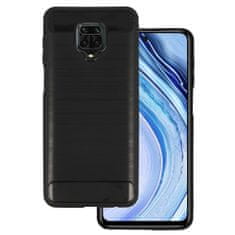 IZMAEL Carbon Shield TPU puzdro pre Xiaomi Redmi Note 9S/Redmi Note 9 Pro - Čierna KP23474