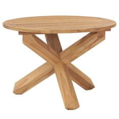 Petromila vidaXL Záhradný jedálenský stôl Ø110x75 cm tíkový masív