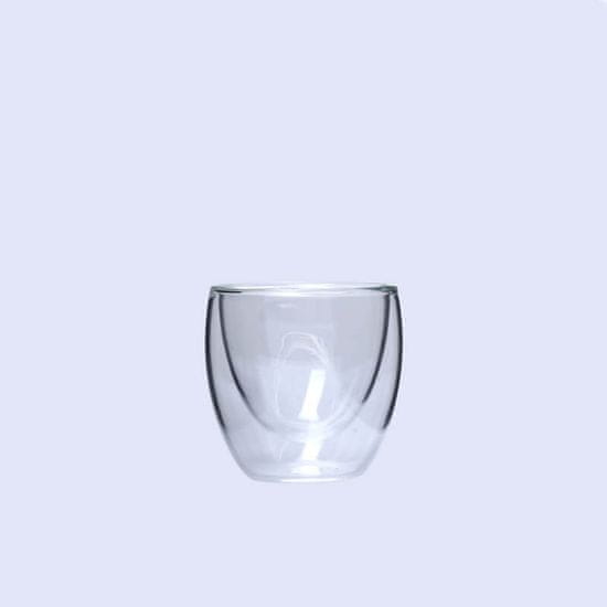 Ty Glass Termopohár s dvojitým sklom 80ml - clear set 6ks