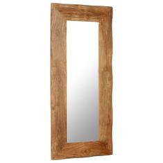 Vidaxl Kozmetické zrkadlo z akáciového dreva 50x110 cm