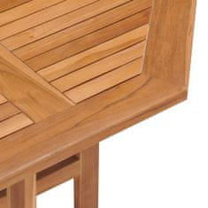 Petromila vidaXL Skladací záhradný jedálenský stôl 90x90x75 cm tíkový masív