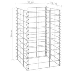 Petromila vidaXL Gabiónové vyvýšené záhony 4 ks 30x30x50/100/150/200 cm, železo