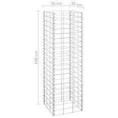 Petromila vidaXL Gabiónové vyvýšené záhony 4 ks 30x30x50/100/150/200 cm, železo