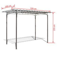 Petromila vidaXL Záhradný oceľový oblúk na ruže