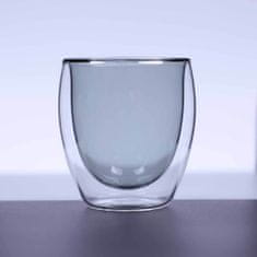 Ty Glass Termopohár s dvojitým sklom 150ml - transparent black