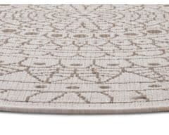 NORTHRUGS Kusový koberec Twin-Wendeteppiche 105475 Linen kruh – na von aj na doma 140x140 (priemer) kruh