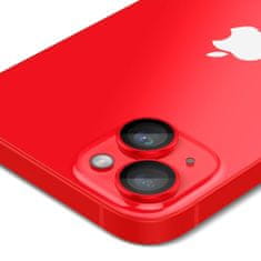 Spigen Ochranné Sklo Zadnej Kamery Optik.Tr ”Ez Fit” Camera Protector 2-Pack iPhone 14 / 14 Plus / 15 / 15 Plus Red