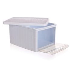 Stefanplast Box multifunkčný RATTAN 15 l, biely