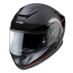 W-TEC Moto prilba Yorkroad Fusion Farba Black Grey Red Glossy, Veľkosť L (59-60)