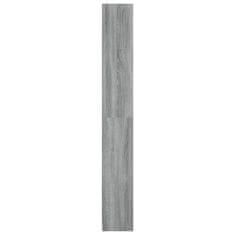 Vidaxl 5-poschodová knižnica sivá sonoma 40x24x175 cm spracované drevo