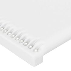 Vidaxl Čelá postele 2 ks biele 100x5x78/88 cm umelá koža