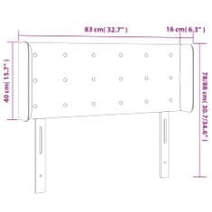 Vidaxl Čelo postele biele 83x16x78/88 cm umelá koža