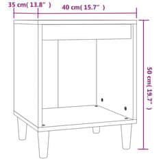 Vidaxl Nočné stolíky 2 ks dub sonoma 40x35x50 cm